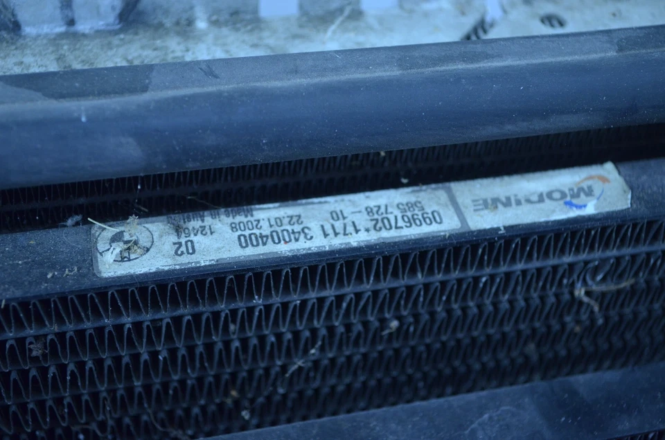 07-10 BMW E83 X3 3.0L N52 MOTOR RADIADOR AIRE ACONDICIONADO CONDENSADOR OEM Foto 4 de 4