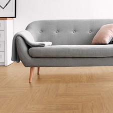Herringbone Parquet LVT Flooring LUVANTO Contemporary Design Natural Oak Dryback