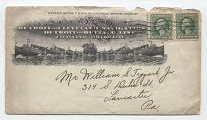 1919 Detroit & Cleveland Navigation Co. ad cover and ...
