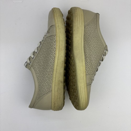 Ecco HydroMax Golf Shoes Women's Beige Leather Spikeless - EU 39 US 8 - Picture 19 of 23