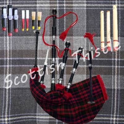 GREAT HIGHLAND BAGPIPE READY TON PLAY WITH  ACCESSORIES & TUTOR BOOK
