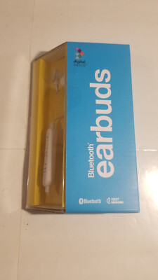 Digital Basics Bluetooth Earbuds- White Fast Charging - New Qty 1