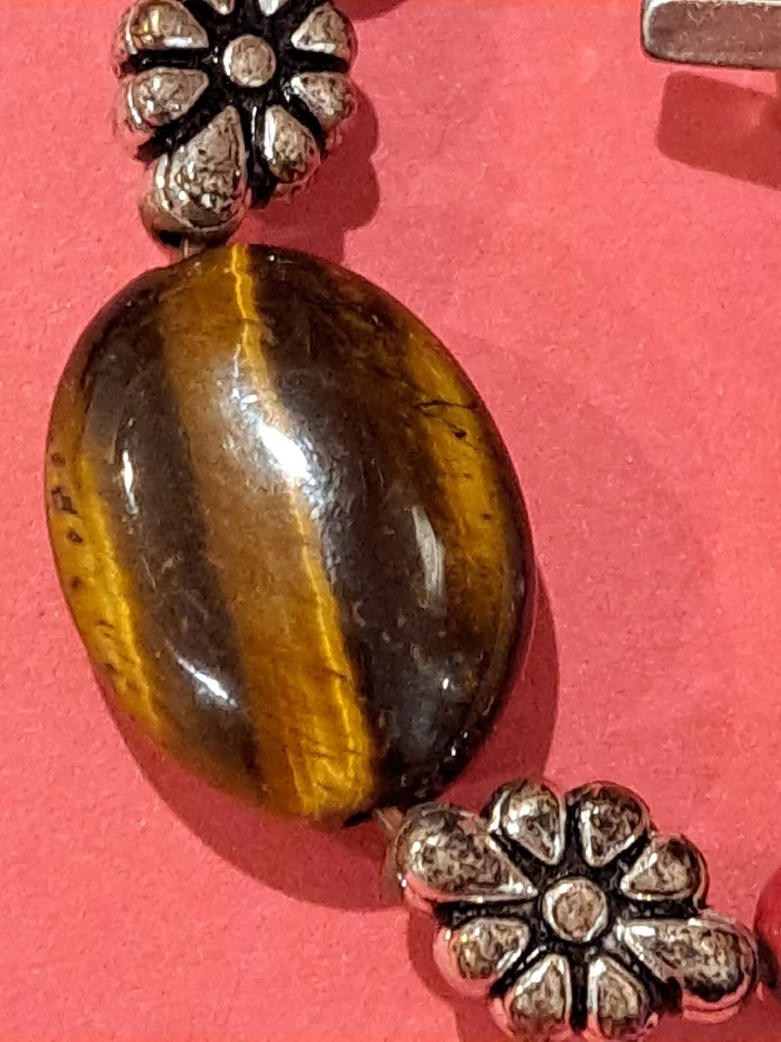 ChaCha Multicolor Stone/Resin Bead Necklace & Bracelet Set Wild BOHO Fashion - Image 4 of 4