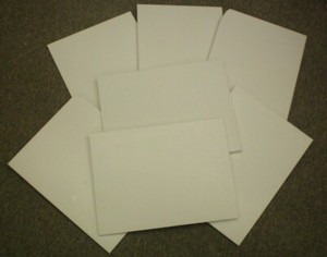 6 Pieces of 1/4" Glacier White Corian