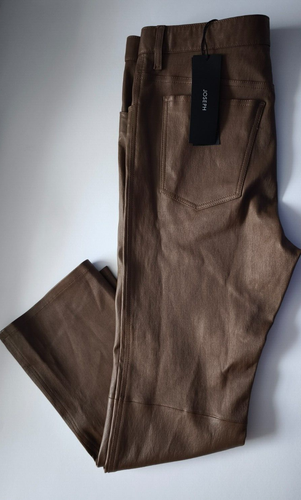 JOSEPH Duke Stretch Leder Lammfell Hose Braun FR 42 8 M L NEU Made in France - Bild 2 von 24