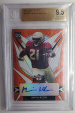2021 Leaf Valiant Orange Marvin Wilson Autograph RC 15/50 BGS 9.5 w/ 10 Auto