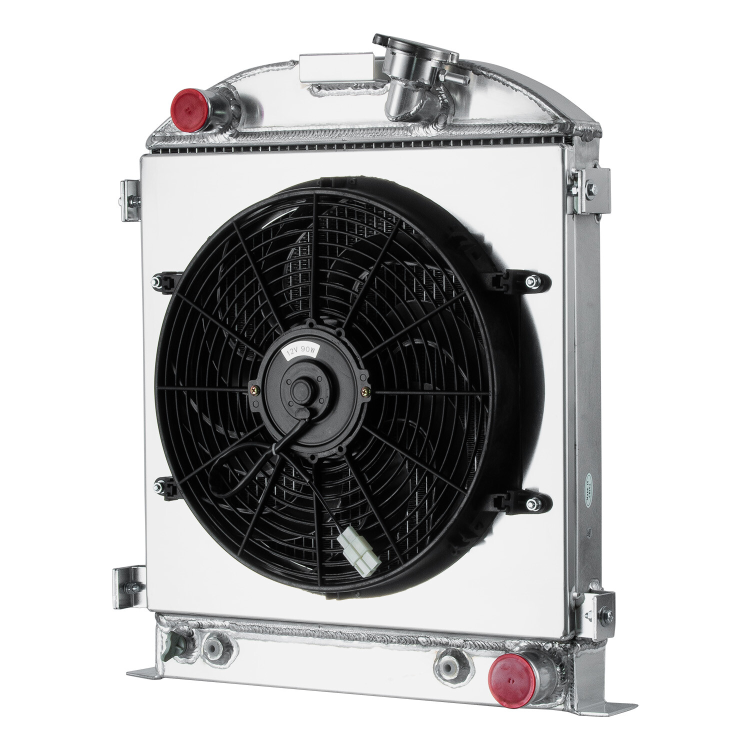 3 Rows Radiator&Shroud&Fan For 1930-1932 Ford HI BOY Hot Rod Chopped Chevy V8