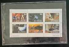 Star Wars St Vincent Block of 6 Postage Stamps (Ltd & authenticated) 1996