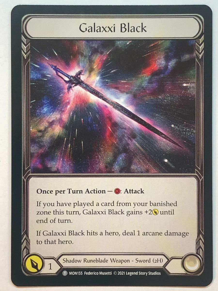Flesh And Blood Monarch Galaxxi Black // Soul Shackle MON155 1st