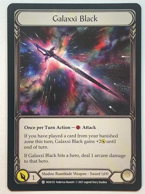 Flesh And Blood Monarch Galaxxi Black // Soul Shackle MON155 1st