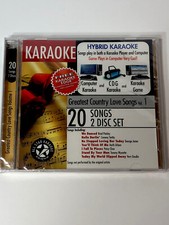 All Star Karaoke: Greatest Country Love Songs Vol. 1 - 20 Songs Brand New Rare 