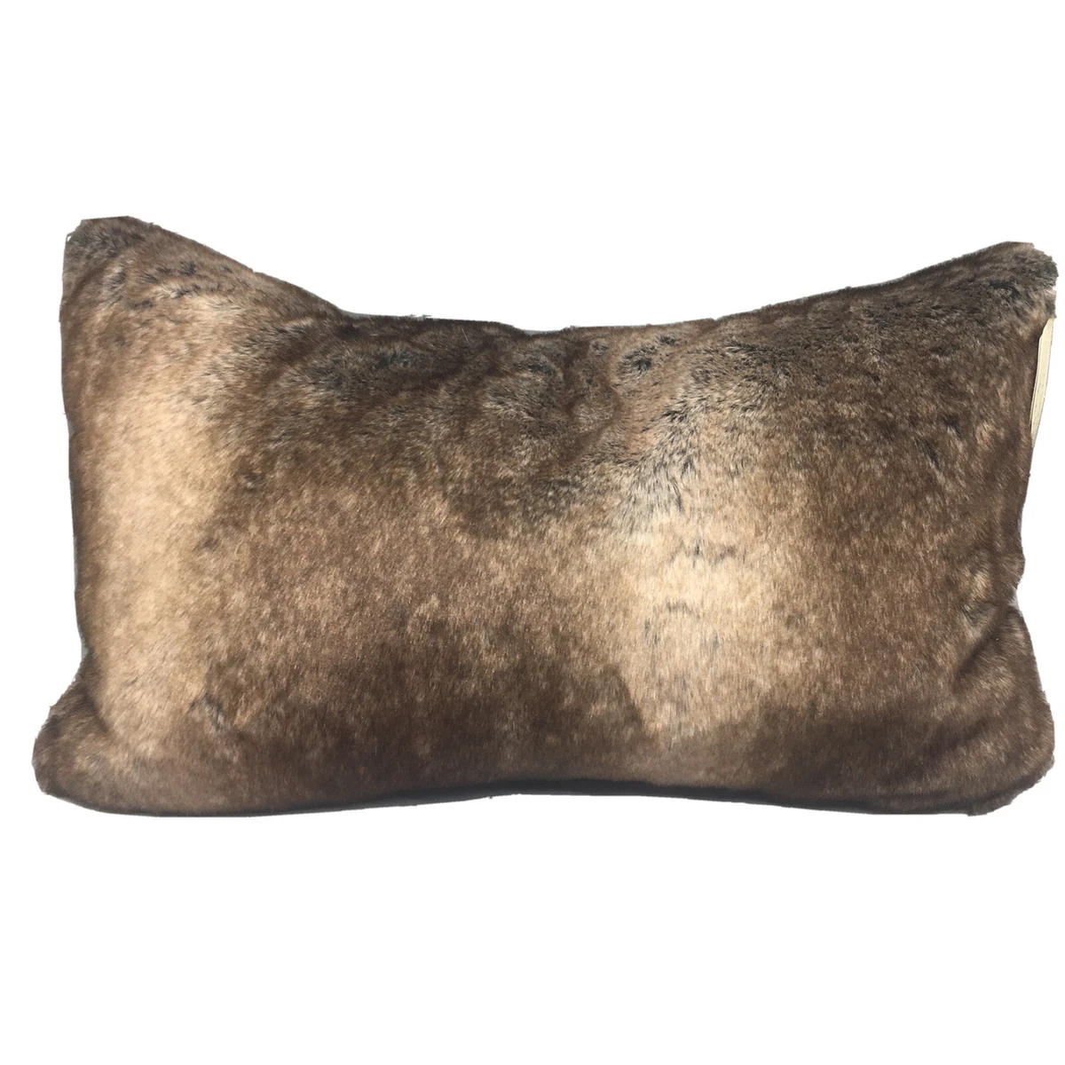 Faux fur lumbar pillow 2025