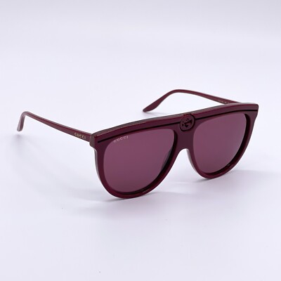 NWT Gucci GG0732S 003 Burgundy Shield Unisex Sunglasses Authentic s-l400.jpg main image 4