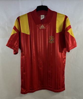Spain Home Football Shirt 1992/94 Adults Medium Adidas G998 | eBay