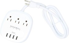 Rosewill Travel Power Strip with 4 iSmart USB Charging Station - RHSP-17004