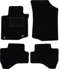 Schwarze Velours-Fußmatten für: Citroen C1 I Fließheck (2005-2014)