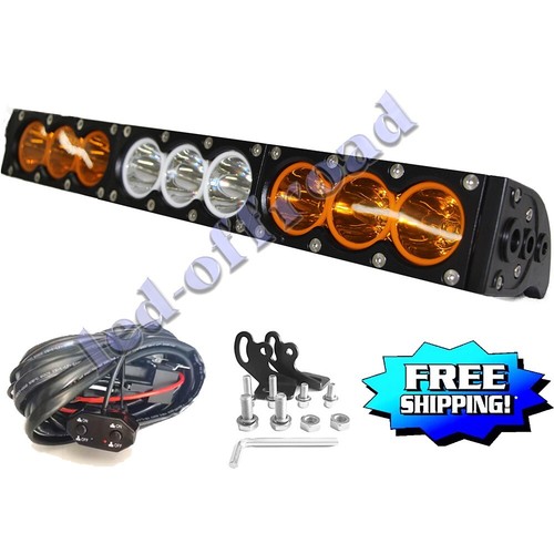 Dual Color 17Inch LED Light Bar 10w LED's 4x4 4WD Offroad Car Boat Truck 12V 24V