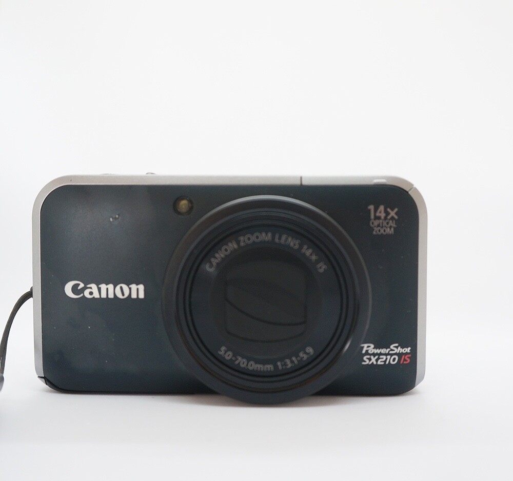 Canon PowerShot SX210 IS Compact Digital Camera Black From Canon PowerShot SX210 IS Compact Digital Camera Black From