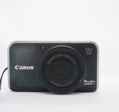 Canon PowerShot SX210 IS Compact Digital Camera Black From Canon PowerShot SX210 IS Compact Digital Camera Black From