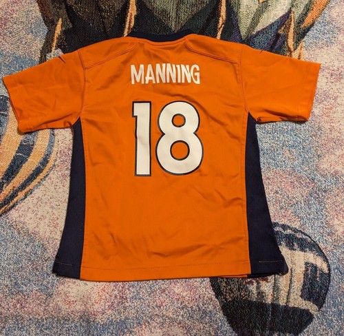 NFL Nike Denver Broncos Peyton Manning Kids Jersey, Number 18, Size Youth Large - Picture 2 of 6
