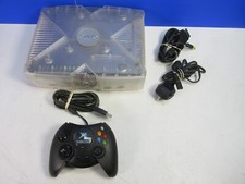 WORKING microsoft XBOX ORIGINAL CRYSTAL CLEAR CONSOLE VIDEO GAME controller