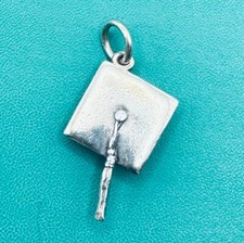 James Avery Mortarboard Charm Retired 3d Graduation Cap Sterling Silver 925