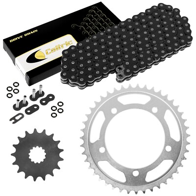 #ad #ad Black O Ring Drive Chain and Sprockets Kit for Triumph Bonneville 800 T100 02 05 $99.55