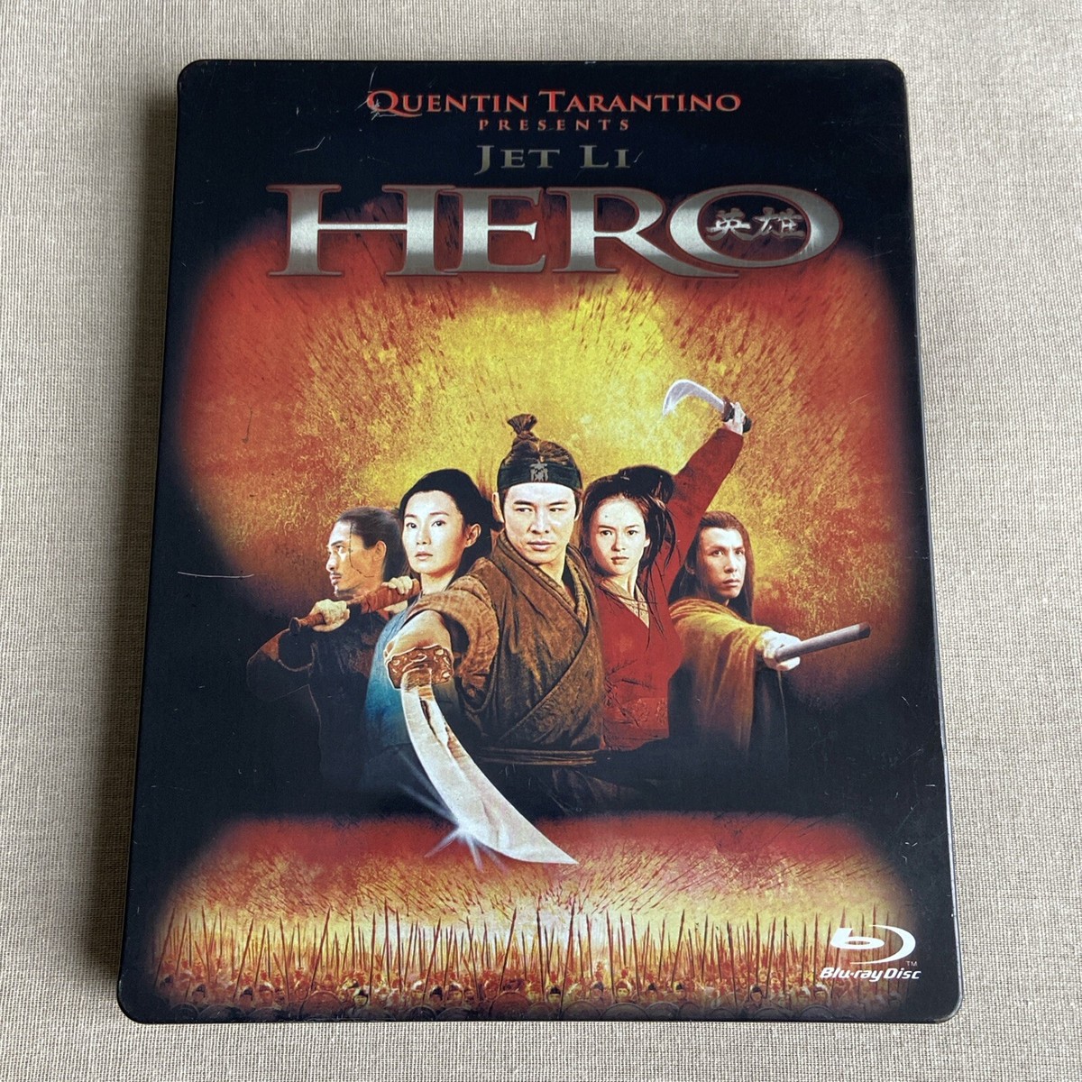 Hero (Blu-ray 2004 STEELBOOK) Quentin Tarantino Jet Li Martial
