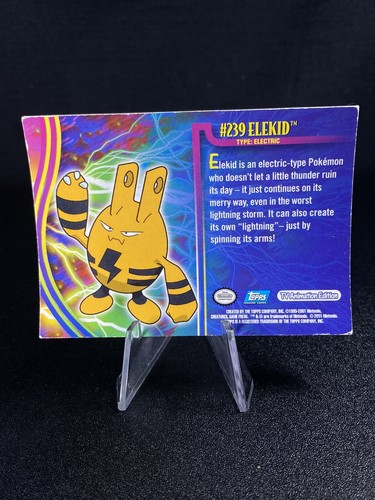 Elekid #239 - Silver Foil - Pokemon Topps Johto Series 1 - Picture 2 of 8