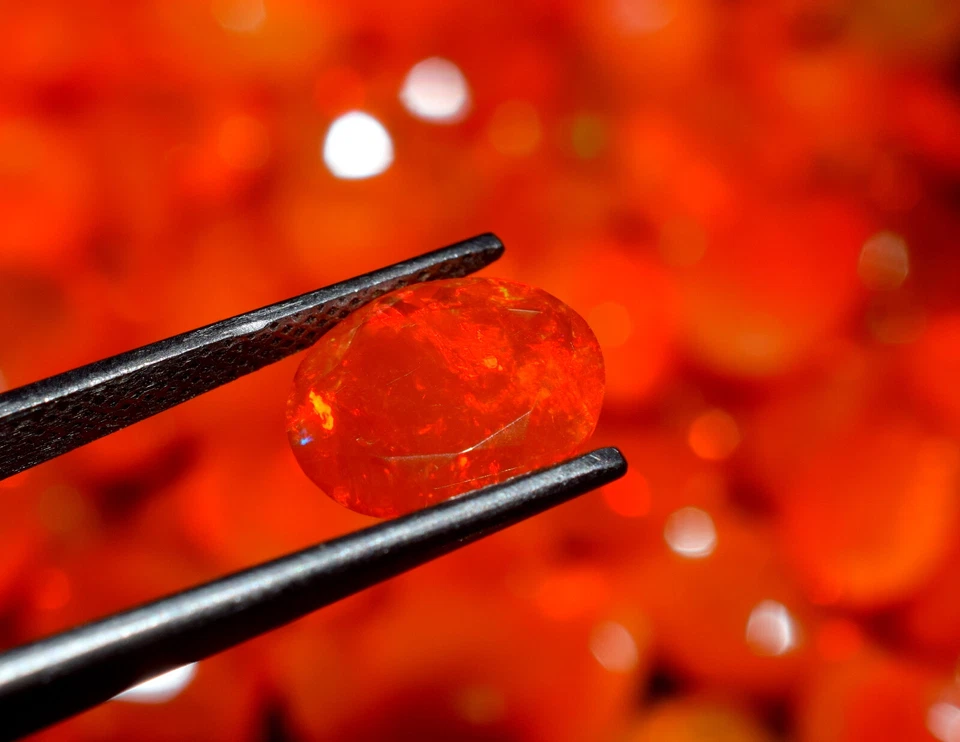 Ethiopian Orange Opal Cut Gemstone 3x4 To 13x18 mm Orange Dyed Opal Cut Stone - Image 3 of 4