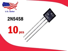 2N5458 (10 pcs) N-Channel TO-92 JFET Transistor(BC27) - Free & Fast ship.