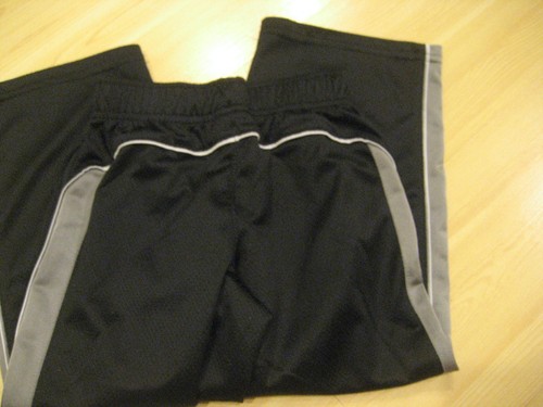 XS 4-5 Black Silver Gray CHAMPION C9 BB Mesh ATHLETIC PANT Performance Active - Picture 3 of 12