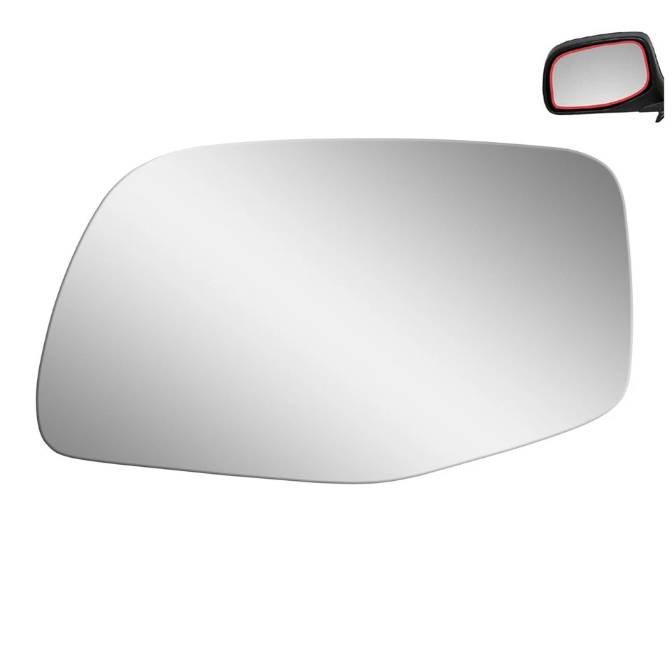 Espejo de cristal lado izquierdo del conductor para Ford F150 F250 F350 1992-1998 repuesto + plano Foto 3 de 4