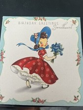 Vintage Birthday Greeting Card Unused Made In USA No Envelope