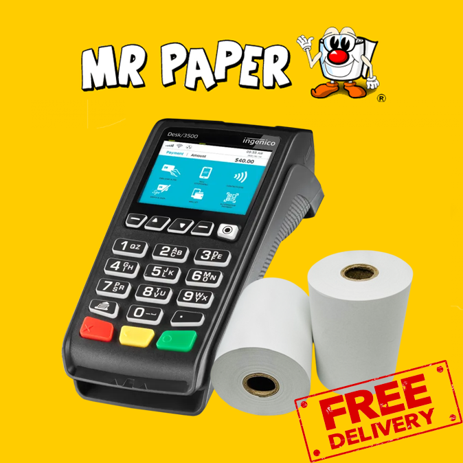 Paynetworx Ingenico Desk 3500 Thermal Paper Rolls (Box of 20 Rolls)