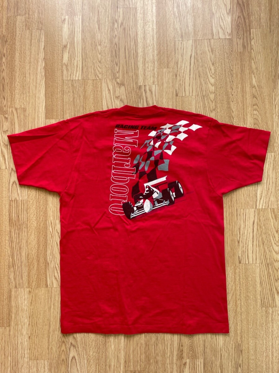 Vintage Marlboro racing team tshirt red Screen Stars size XL