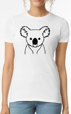 Koala Funny Cute T-Shirt Cotton Casual Funny t Shirt Girl Women Christmas Gift