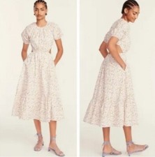 NEW J. Crew Side-Cutout Poplin Meadow Floral Dress 2 BG400 168