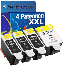 Set 4 Patronen XL PlatinumSerie für Samsung CJX1000 CJX-2000FW INK-M210 M215 INK