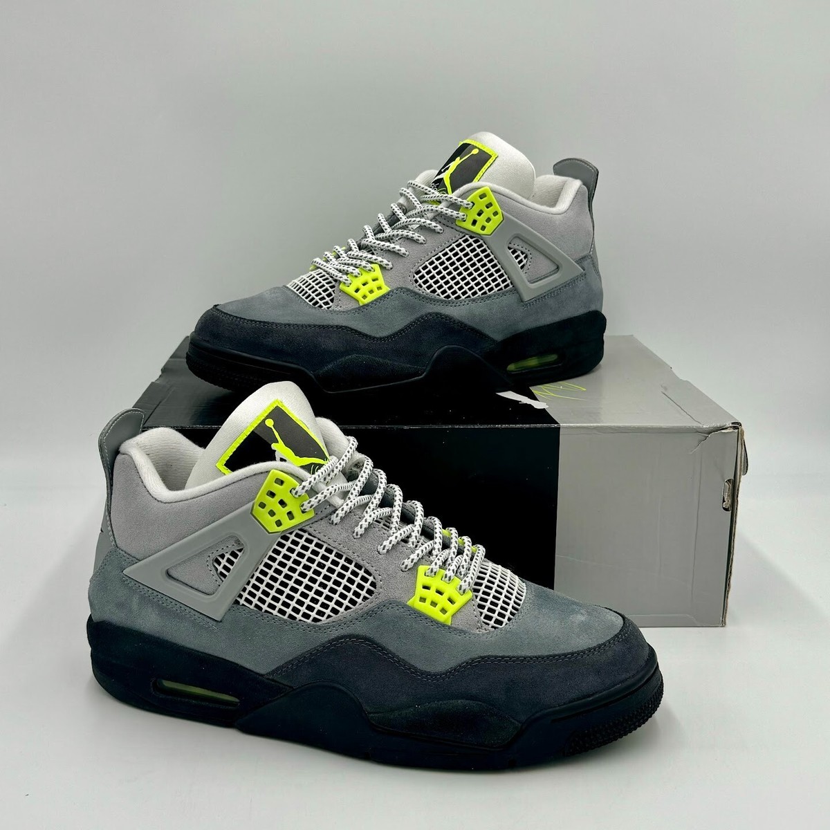 Size 10 - Jordan 4 Retro SE Neon 95 193154417975| eBay