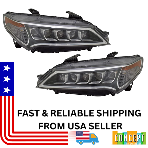 Evan-Fischer Passenger Side LED Headlight For Acura TLX 2015–2017 – Direct Fit DOT/SAE