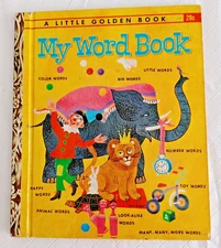 Vintage Little Golden Book 1963 My Word Book Roberta Miller #20444