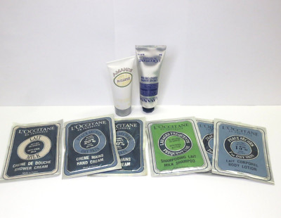 L'OCCITANE ASSORTED 8 PCS- BODY LOTIONS, HAND CREAMS, SHOWER CREAM & SHAMPOO
