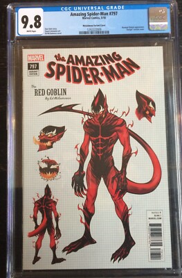 Amazing Spider-Man #797 Red Goblin McGuinness Design Variant CGC 9.8 1292222009
