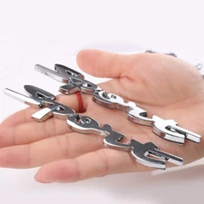 2pcs 3D Sport Logo Metal Car Sticker Emblem Badge Racing Body/Fender/Trunk Decal