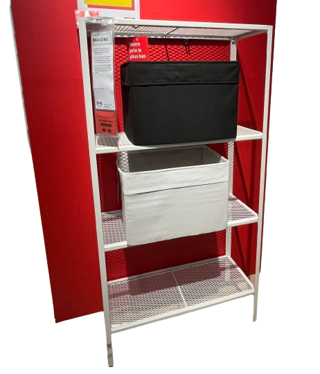 Brand New IKEA BAGGEBO White Bookcase 60x25x116 cm (23 ⅝x9 ⅞x45