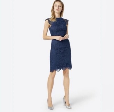 Cooper St Short Sleeve Lace Dress Navy Size 14 | eBay