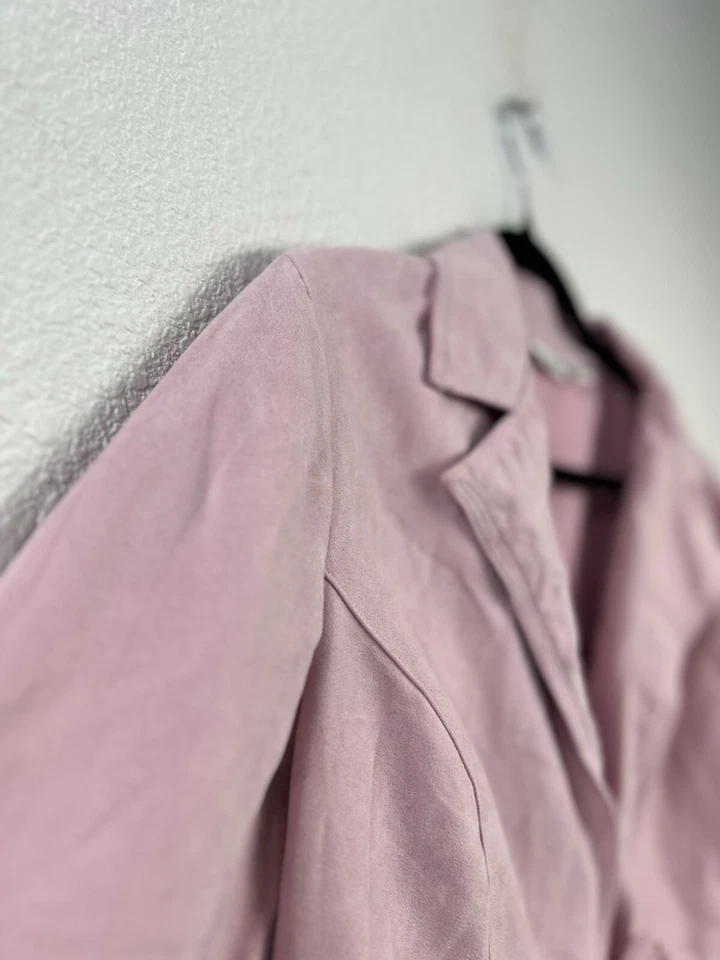 Chaqueta Cato para mujer mediana vegana gamuza corbata suave niña ligera festival occidental Foto 4 de 4