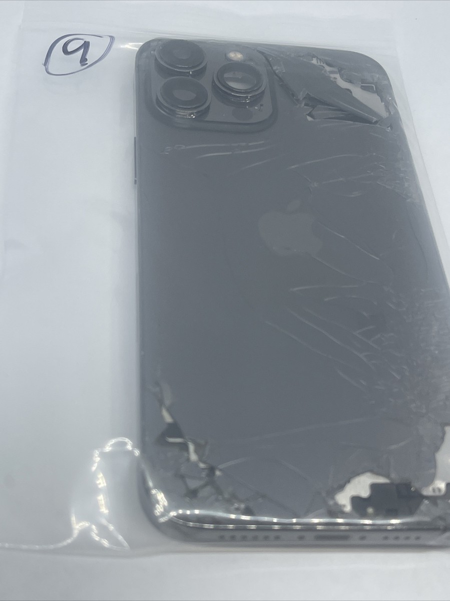 iPhone13 Pro Max 128GB グラファイト 背面割れ iPhone 13 Pro Max Housing Back Replacement Graphite With OEM
