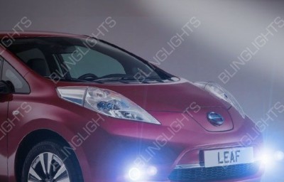 White LED Halo Fog Lamp Driving Light Kit for 2011-2017 Nissan Leaf